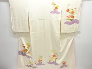 菊模様刺繍訪問着